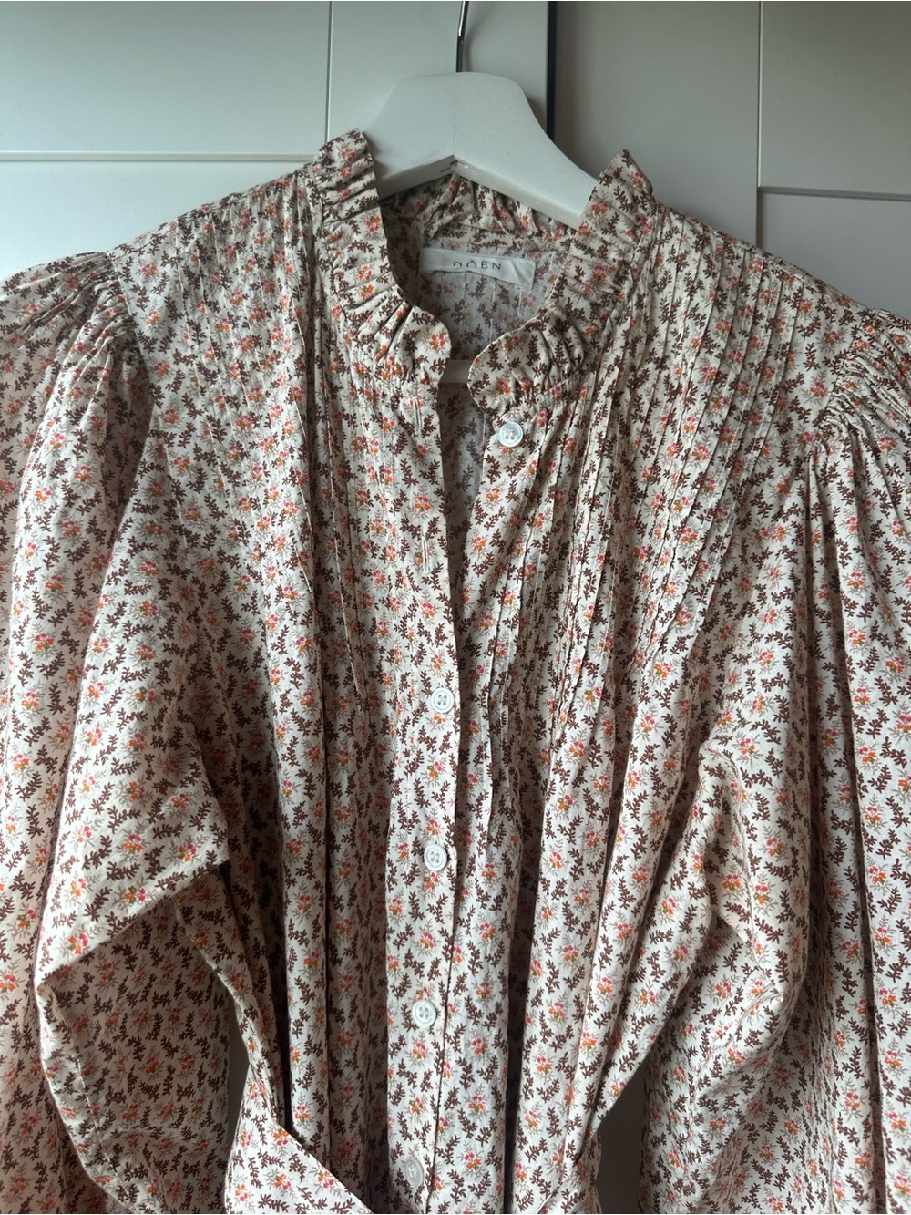 Doen Hadley Dress in Cream Winter Ditsy - Picture 8 of 11